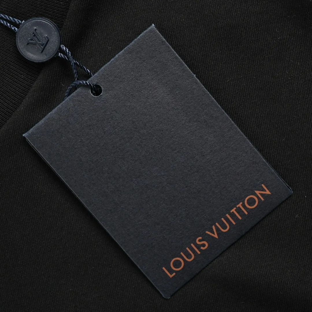 Louis Vuitton/Louis Vuitton 24ss embroidered three-letter short sleeves